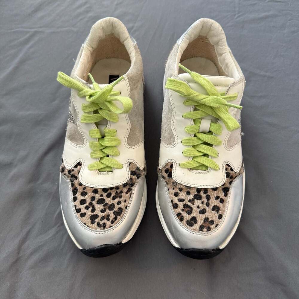 VICI Perla 10 Multi Leopard Print Star Sneakers Size 10